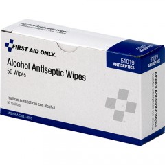 First Aid Only® Alcohol Antiseptic Pads, 50/Box